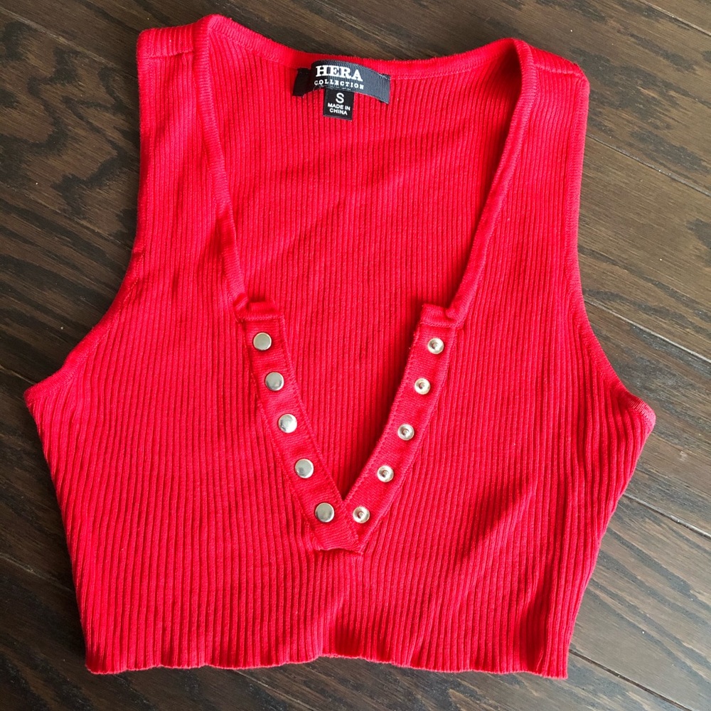 Fashion Nova Red Crop Top